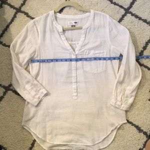 White 3/4 Sleeve Blouse